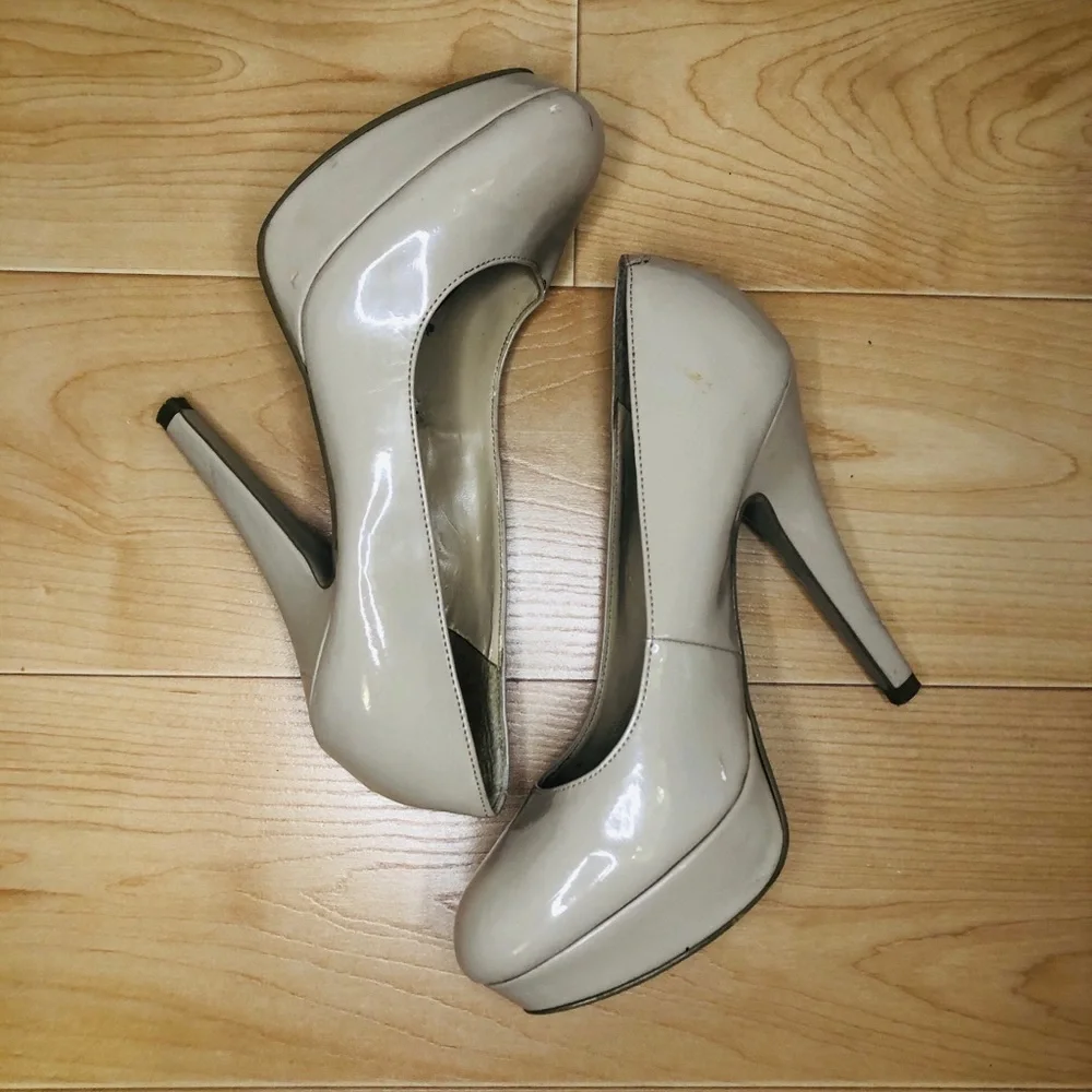 G by Guess tan Patent Platform Stiletto Pumps OR - FREE w/ another shoe purchase